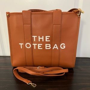 RICHSPORTS TOTE BAG brown denim poly vinyl.